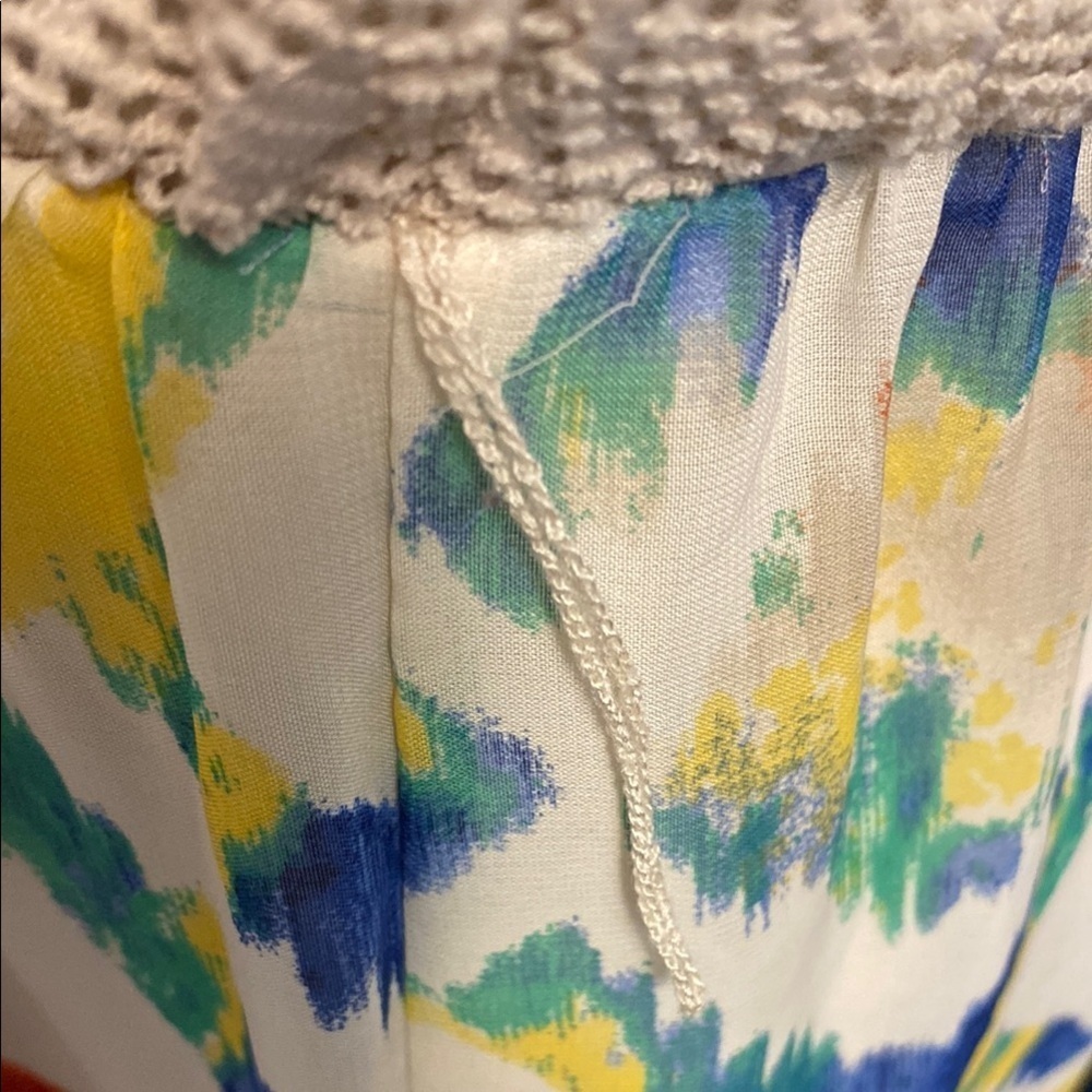 Luxology Sz Large Blue Multi Geo Graphic Maxi Dress & Flowing Silhouette Design - Picture 7 of 10